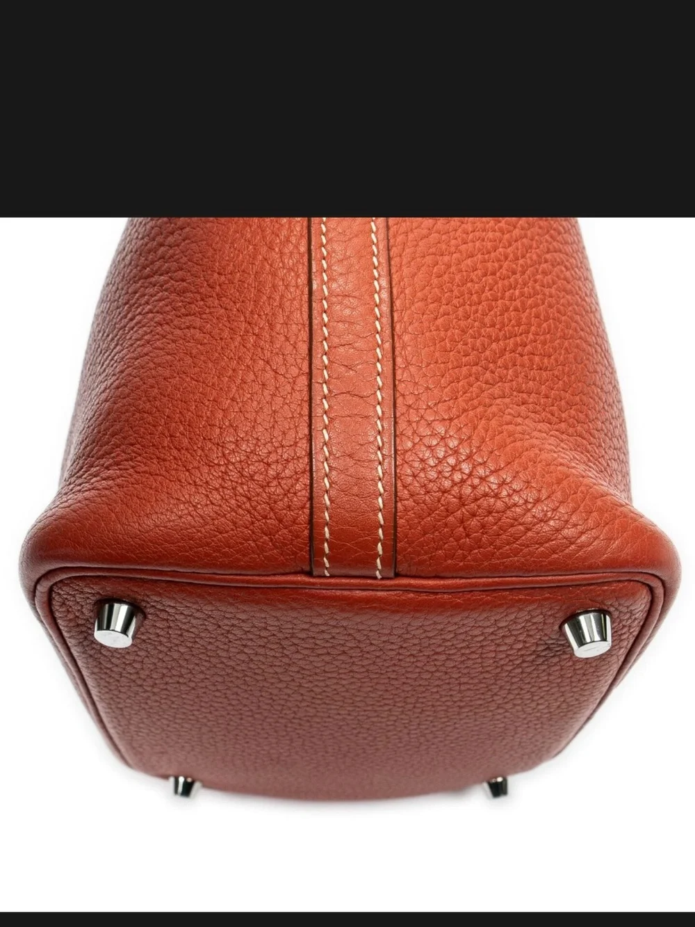 Hermes Picotin Leather Bucket Bag - Red Pivoine